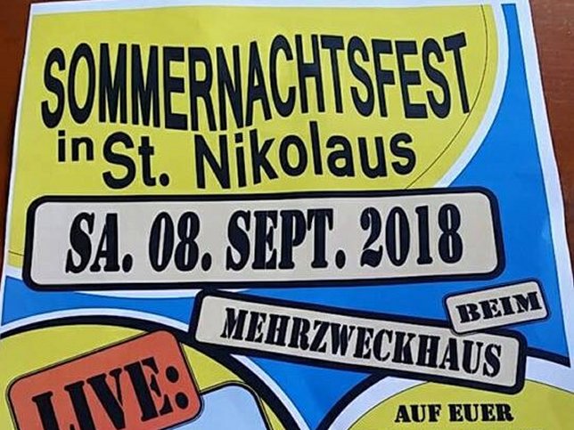1. Sommernachtsfest 08.09.2018